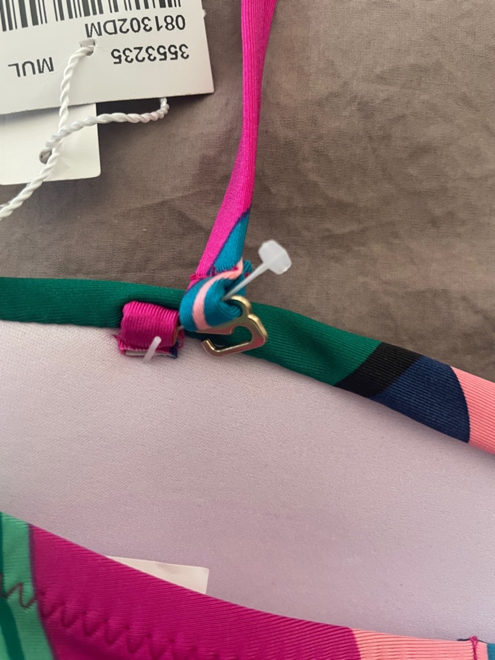 Trina Turk Rainforest Twist Bandeau Bikini Top | Size 4 | NEW | Removable straps - Picture 7 of 10
